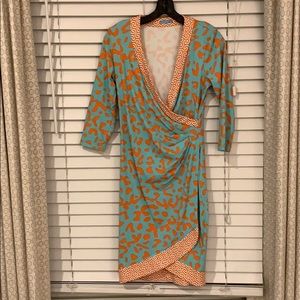 J.Mclaighlin fitted wrap dress
